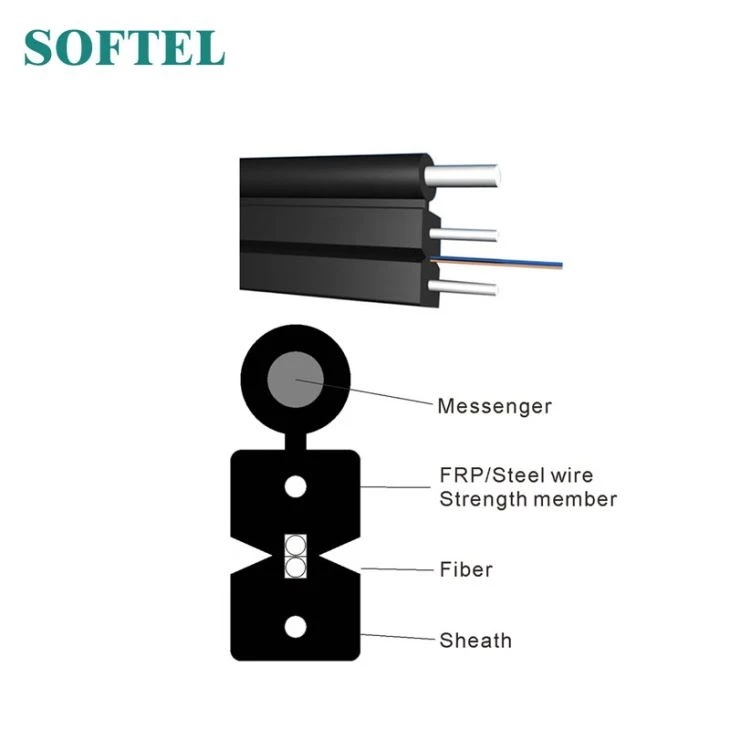 메신저와 GJYXCH FTTH 드롭 케이블