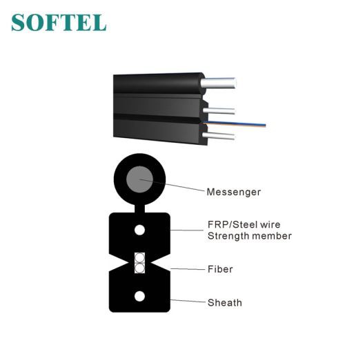 메신저와 GJYXCH FTTH 드롭 케이블