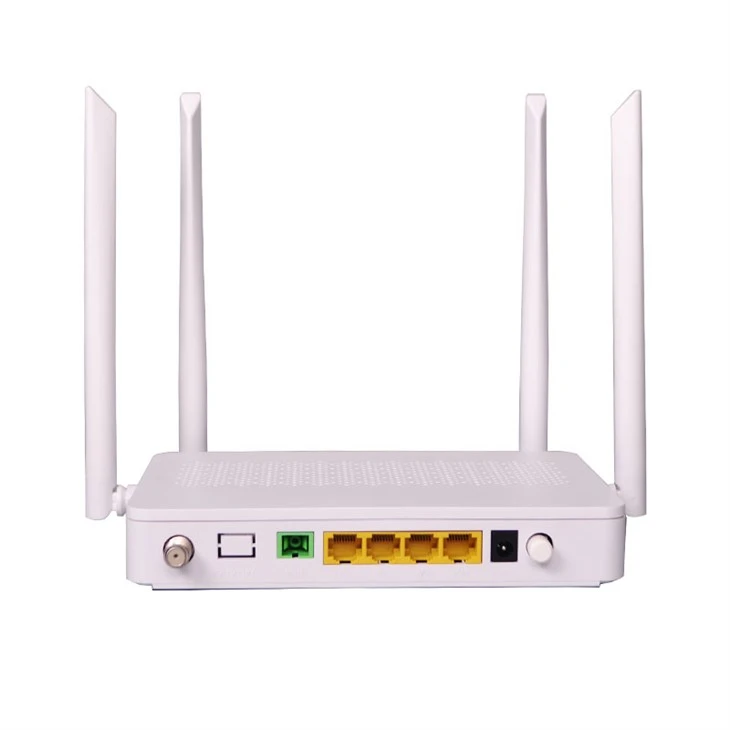 듀얼 밴드 Gpon Ont 4 포트 4GE Catv Wifi5 공장 새 제품
